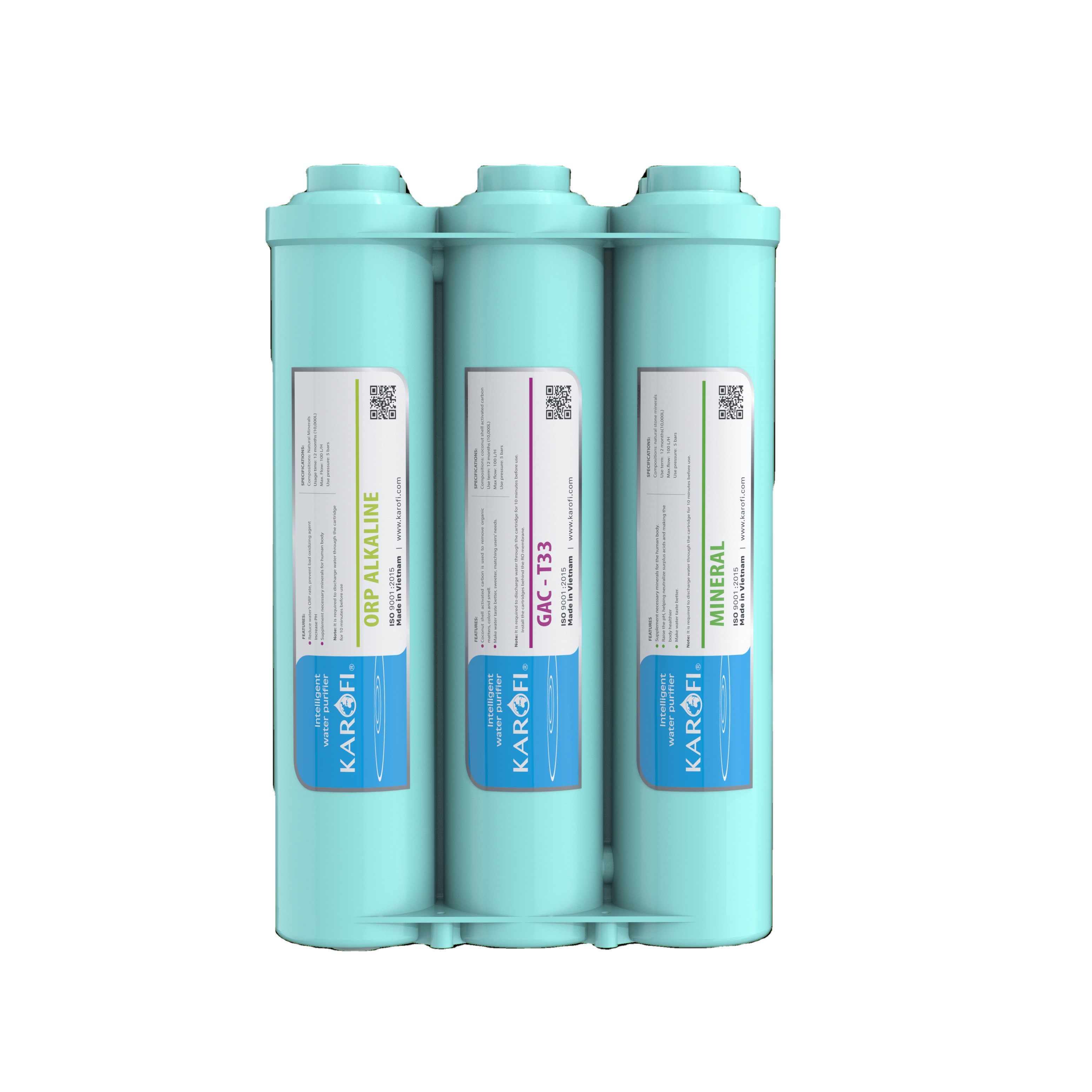 Cartucho filtrante de agua Karofi Smax Filter 6 de alto rendimiento con minerales añadidos fabricado en Vietnam