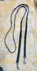RUB INTERNATIONAL Cordes de laisse en cuir avec détails en cristal, équipement équestre de qualité supérieure pour l'équitation - Product Image 6