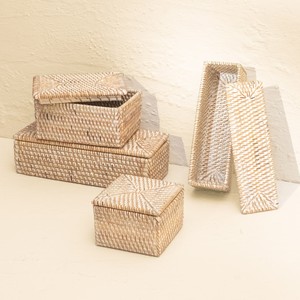 Top selling natural <b>storage</b> container basket sustainable rattan box great price organizer boxes - Product Image 4