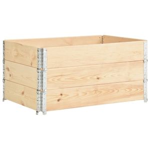 Collares de palé de madera de pino macizo 3 piezas 31,5 "x 47,2" para cobertizos y almacenamiento - Product Image 2