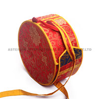 Sac de voyage en métal imitation antique avec gravure sculptée, pour bols chantants, cadeaux, rangement, protection et anti-rayures, artisanat métallique, Chine