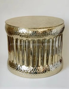 Modern <b>Round</b> Metal <b>Side</b> <b>Table</b> with Human Figure Base Contemporary Living Room Furniture Decorative Accent <b>Table</b> - Product Image 5
