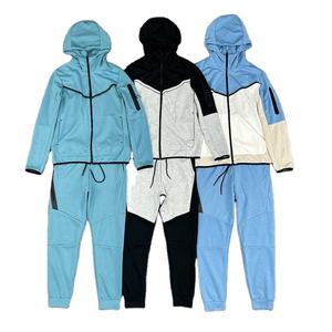 Survêtement de qualité supérieure en molleton de polyester avec logo personnalisé pour hommes, survêtement de jogging avec fermeture à glissière avant 2 pièces pour hommes, pour salle de sport - Product Image 2