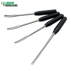 Osteótomos Quirúrgicos Profesionales Hasni, Cincel para Huesos, Instrumentos Quirúrgicos Ortopédicos de Acero Inoxidable con Mango de Aluminio Curvo - Product Image 1