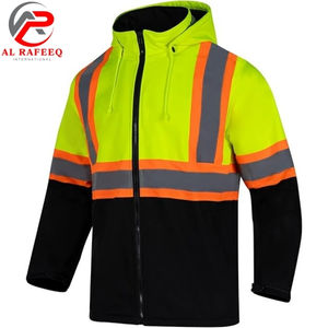 Nouvelle Arrivée 2026 – Vestes de Sécurité Personnalisables à Manches Longues Vertes, Orange et Noires avec Poches et Fermeture Éclair - Product Image 4