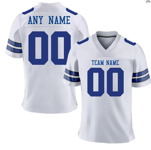 Custom Red American Football Jersey Personalized Football Shirt with Team Name Number Fans Men Women Youth Kids Top Streetwear - Product Image 1