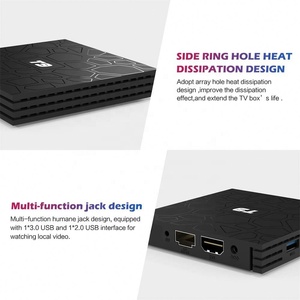 Thông minh <span class=keywords><strong>TV</strong></span> hộp T9 <span class=keywords><strong>Android</strong></span> 8.1 rk3318 <span class=keywords><strong>Quadcore</strong></span> 2G/4GB RAM USB 3.0 4k Set Top Box GPU Mali-450MP2 thông minh TVBOX Hỗ trợ đa trò chơi - Product Image 2