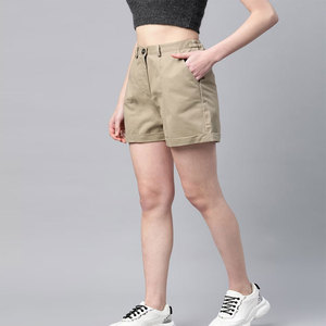 <b>Women</b> Anti-Wrinkle Quick Dry Breathable 100% Cotton Canvas Street Wear Drawstring Waist Customizable Casual <b>Womens</b> <b>Shorts</b> - Product Image 1