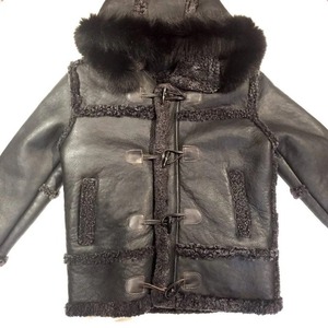 Genuine Leather <b>Shearling</b> <b>Jacket</b> <b>Men</b> Premium Winter Sheepskin Fur Aviator Biker Coat Comfortable Stylish Warm Outerwear - Product Image 4