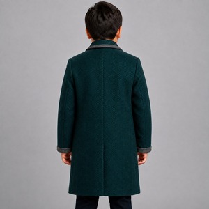 Service OEM, Marque Personnalisée, Manteau en Laine pour Enfants de Haute Qualité, Amovible, Légèrement Rembourré, Isolant, Grande Taille, Personnalisable - Product Image 5
