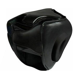 Protège-tête de boxe unisexe en cuir respirant et durable pour l'entraînement et le sparring, antidérapant, noir, pour jeunes et adultes - Product Image 2