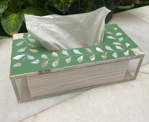 กล่องทิชชู่อะคริลิคหรูหราพร้อมดีไซน์แบบมุกที่เก็บกระดาษกันน้ำมีโลโก้ตามสั่ง - Product Image 3