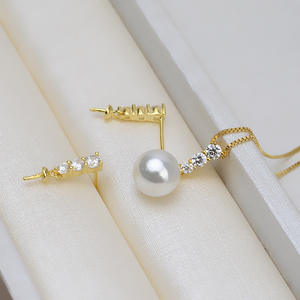 Pendentif en argent S925 pour femme, plateau vide pour bijoux DIY, accessoires de bijouterie, boucles d'oreilles fines, semi-finies, 1275, ensemble de boucles d'oreilles - Product Image 3