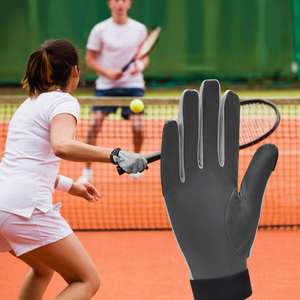 Guantes de Racquetball Transpirables con Cobertura Completa de Dedos, Absorción de Impactos, Soporte para Muñeca, Compresión y Estabilidad para Aumentar la Velocidad del Swing - Product Image 5