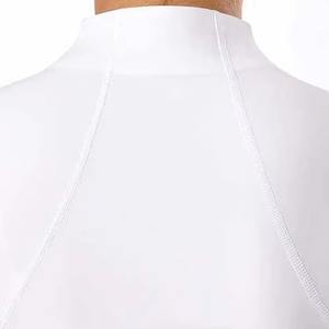 Camiseta ecuestre de manga larga con media cremallera para mujer, diseño moderno, ropa ecuestre elegante, camiseta de manga corta para montar a caballo - Product Image 3