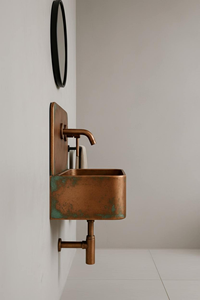 Lavabo de Cobre para Baño, Lavabo de Cobre Sólido Montado en la Pared para Hogar, Hotel, Restaurante - Product Image 2