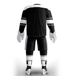 Tenue d'équipe professionnelle personnalisée pour le hockey sur glace pour hommes, ensembles de style nouveau avec technique de sublimation, vêtements de sport OEM - Product Image 3