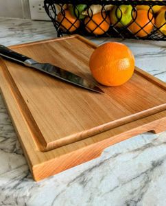 Rustic Wooden Chopping Blocks Rectangle Shape With Handle Combination Package For Kitchen Use High Quality Cutting Blocks - Product Image 6