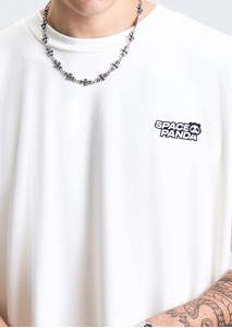 Trendy Fashion Oversized <b>Stand</b> Twill T-Shirts <b>Drop</b> Shoulder Men's Solid Color Digital Printing Custom OEM ODM Manufacturer - Product Image 3