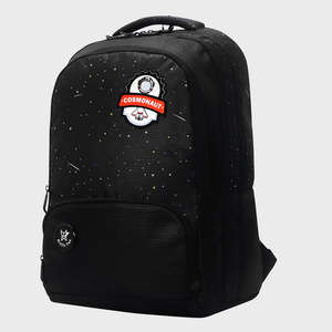 Arctic Fox Cosmonaut Black Oxford School Bag for <b>Women</b> Waterproof Durable <b>Laptop</b> <b>Backpack</b> - Product Image 4