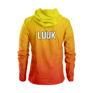 Veste coupe-vent à capuche pour homme, personnalisée, décontractée, pour le printemps, 100% nylon enduit, écologique, imperméable, résistante à la pluie, vêtements d'extérieur - Product Image 2