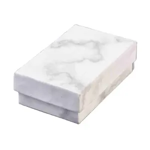 marble Tea Storage Bag Box Organizer With Clear marble Lid storage box marble rectangular Shape Spice Box Supplier for hotel use