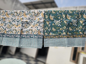 Pure Cotton Beach Sarong Indian Hand Block Print Beach Sarongs Soft Voile Fabric Summer Pareo Gift for Her Women's Clothing - Product Image 5