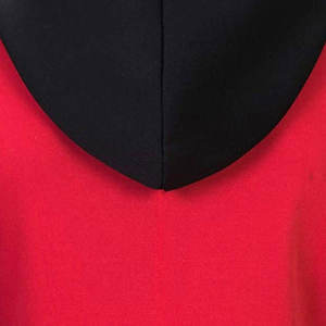 <b>Men's</b> Red <b>Black</b> Hoodie <b>Sweatshirt</b> with Pocket Casual French Terry Regular Fit Winter Wear 100% Cotton Breathable - Product Image 3