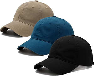 Gorra de Béisbol Unisex de 6 Paneles, Ajustable, de Algodón Lavado, Color Sólido, Informal, para Adultos, para las Cuatro Estaciones - Product Image 1