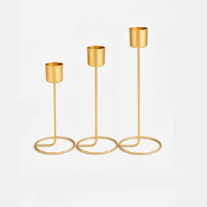 Support à bougies en métal écologique, décoratif, pour la décoration de table, cérémonie de mariage, disponible à la vente - Product Image 6