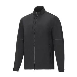 Mens Autumn Long Casual <b>Lightweight</b> Windproof <b>Waterproof</b> <b>Golf</b> <b>Jacket</b> Zip up Front Logo Quick Dry Coursewear OEM Custom - Product Image 1