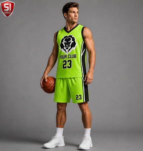 Ensemble Maillot et Short de Basketball Personnalisé Imprimé, Sans Manches, Léger et Respirant en Polyester pour Équipe - Product Image 3
