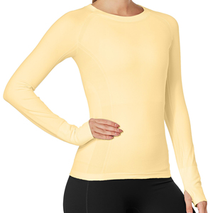 Wholesale Yoga Shirt Women's Casual Sports Custom Logo Quick Dry Breathable Gym <b>Workout</b> Training Fitness Long Sleeve Yoga <b>Jacket</b> - Product Image 1