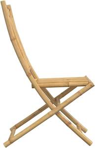 Silla Plegable de Bambú Ecológica Hecha a Mano, Silla de Jardín para Exteriores, Muebles Plegables de Bambú para Balcón, Cafetería, Restaurante - Product Image 6