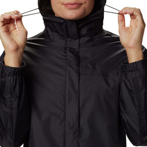 Chaqueta Cortavientos Impermeable de Satén para Mujer con Cremallera, Servicios OEM, Otoño Invierno, con Colores Personalizados - Product Image 4