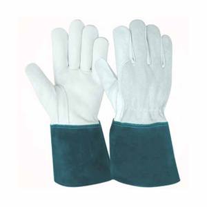 Gants de soudage TIG en cuir pleine fleur et croûte de cuir de qualité supérieure, résistants à l'abrasion, pour la lutte contre les incendies et le barbecue - Product Image 6