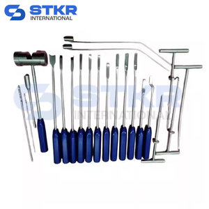 Juego de Instrumentos para Extracción de Cemento, 22 Piezas, Titanio Azul, Ortopédico - Product Image 3