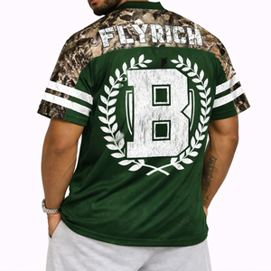Camiseta de Fútbol Americano para Hombre al por Mayor, Camuflaje RealTree, Manga de Malla de Poliéster, Uniforme Deportivo, Ropa de Equipo Personalizada, Fabricante OEM a Granel - Product Image 2