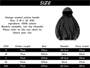 Sweat-shirt à capuche pour homme, coupe classique, gris foncé, effet délavé, avec poche avant, style streetwear, 100% coton jersey, hiver - Product Image 6