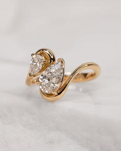 Igi/gia แล็บตัดเพชรวินเทจ14K สีเหลืองแหวนแต่งงาน/งานหมั้นใส่ได้ทั้งชายและหญิงสีขาวทองคุณภาพดีสำหรับงานปาร์ตี้ครบรอบ-คุ้มค่า - Product Image 4