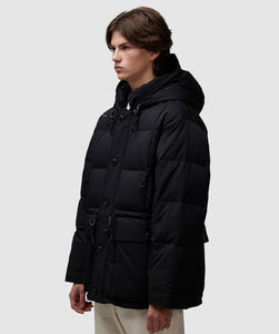 Chaqueta de Plumón Formal de Invierno para Hombre, con Capucha, Cierre Frontal con Cremallera, Logotipo Personalizable - Product Image 2