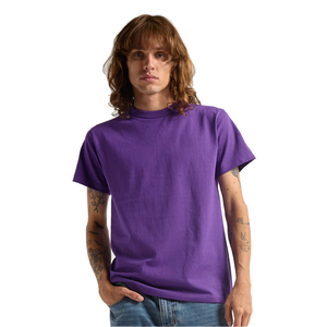 Camiseta Básica Casual Elegante para Hombre, Cuello Redondo, 100% Poliéster, Ligera, Transpirable, Plisada, Cómoda, para Uso Diario en Verano - Product Image 1