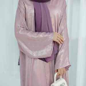 Abaya Musulmana Moderna con Bordado de Perlas de Lujo, Vestido Islámico Informal para Mujer, Ligero, de Secado Rápido, Transpirable, Cuello Barco, Largo hasta el Suelo - Product Image 2