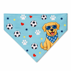 Bandana triangulaire personnalisée pour chien avec logo, en polyester, imprimée pour Halloween, idéale pour les fêtes de Noël, l'hiver et l'été – Vente en gros - Product Image 4