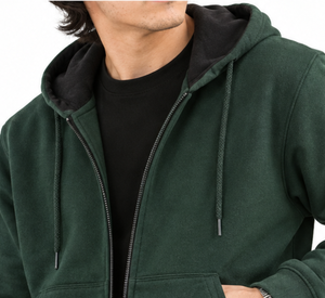 Sweat à capuche zippé 100 % coton respirant de qualité supérieure pour homme, très demandé, épais, idéal pour l'hiver, disponible dans toutes les tailles - Product Image 6