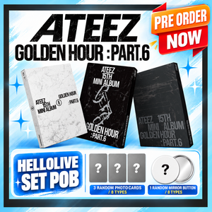 ATEEZ GOLDEN HOUR : Part.6 [Photobook 3 Ver Set / HelloLive POB] 15ème mini-album - Product Image 1