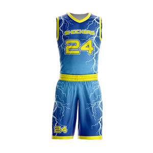 Uniforme de baloncesto de malla transpirable sublimado, personalizado OEM, de alta calidad - Product Image 1
