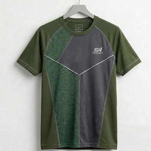 เสื้อยืดออกกำลังกายผู้ชาย ผ้าแห้งเร็ว ระบายอากาศได้ดี เหมาะสำหรับออกกำลังกาย วิ่ง และฝึกซ้อม - Product Image 1