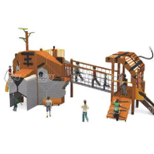 Instalación de Juegos Infantiles al Aire Libre HP-OPA 032 Orientada a la Experiencia, con Tobogán y Componentes de Escalada Estructurada - Product Image 1