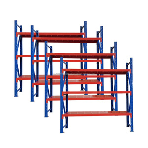 China Adjustable 4 <b>Shelves</b> Garage Racking Light Duty Boltless Warehouse Storage Metal And Steel <b>Rack</b> For Sale - Product Image 1